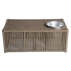 Mesa de Centro Retangular Com Cooler - Corda